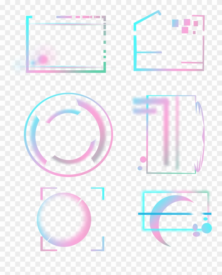 Colorful Technology Dialog Text Png And Psd - Circle Clipart