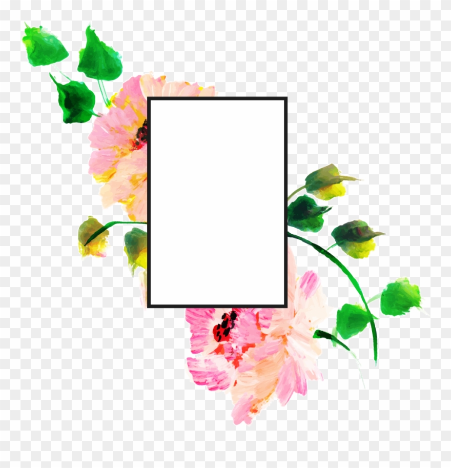 Free Png Floral Frame - Rose Clipart