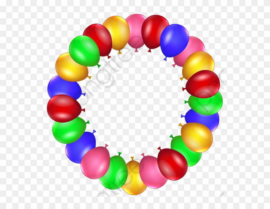 Colorful Circle Round Clipart - Circle Frame Birthday Png Transparent Png