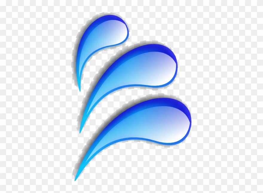 Water Drop Splash Clip Art Drops Clipart Transparent - Graphic Design - Png Download