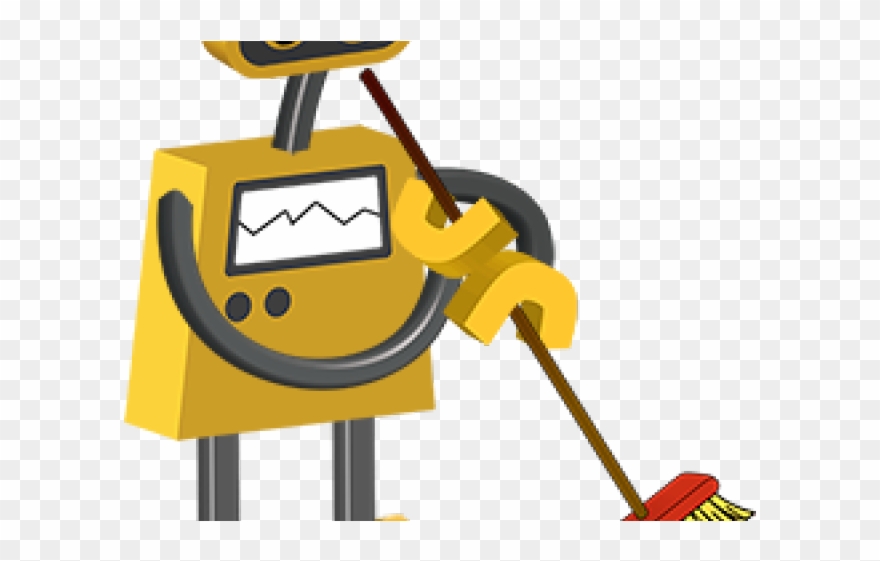 Tools Clipart Janitor - Robot Janitor - Png Download