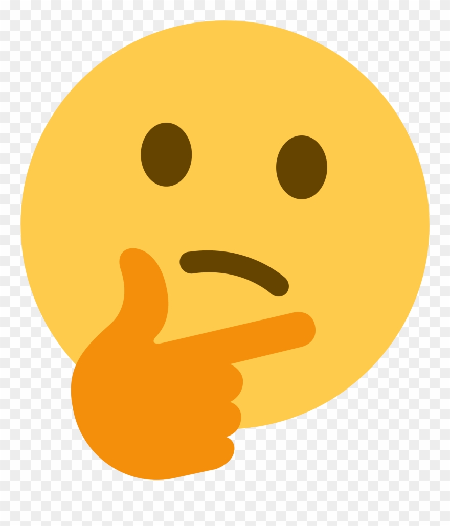 Hd Starethink Thinking Png Transparent Background - Thinking Emoji Png Clipart
