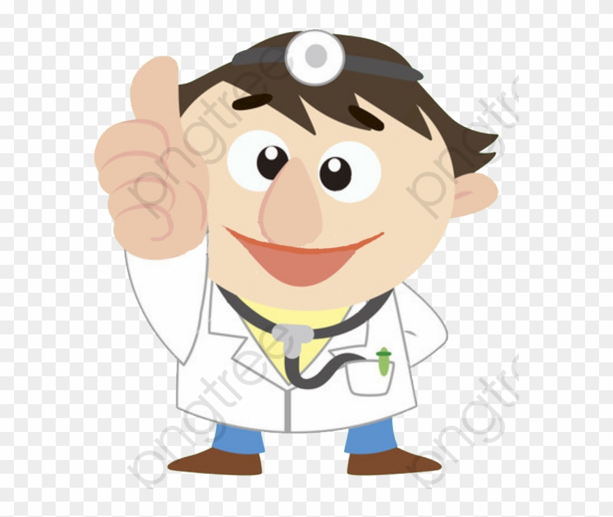 Man Clipart Thumbs Up - Doctor Thumbs Up Cartoon - Png Download