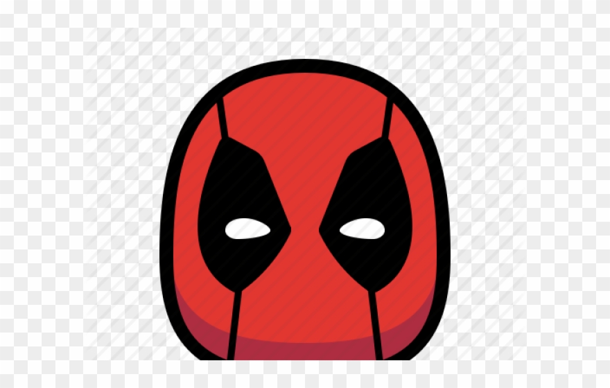 Deadpool Clipart Face - Super Heroes Icon Png Transparent Png