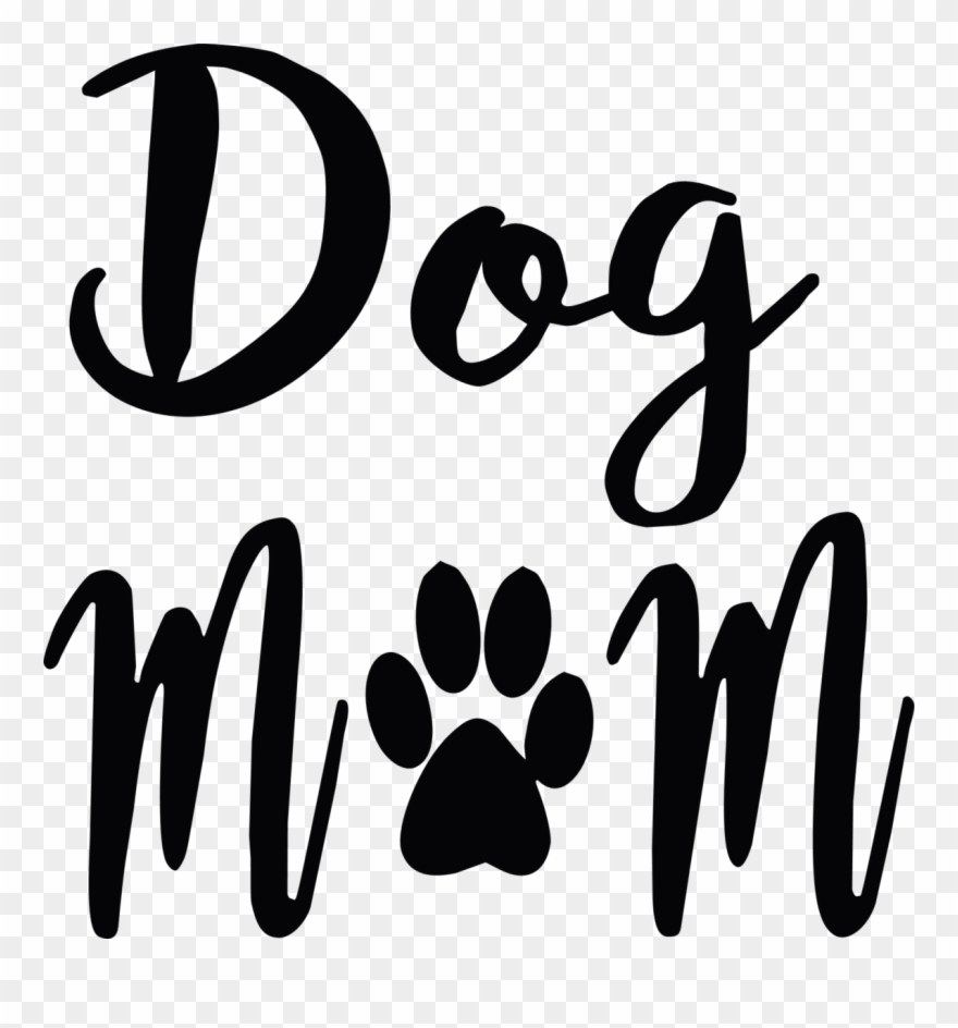 Dog Mom Paw Print Clipart