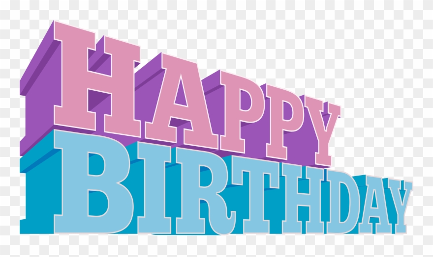 View Full Size - Pink Happy Birthday Png Clipart