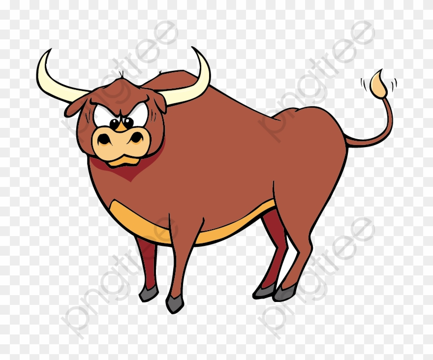 Bull Face Clipart - Cartoon Bull Transparent Background - Png Download