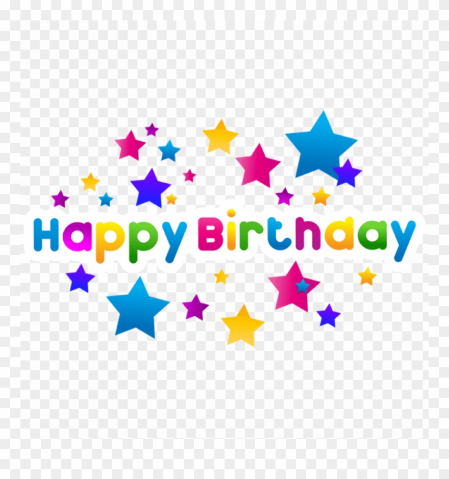 Free Png Happy Birthday Text Decor Png Images Transparent - Happy Birthday Clipart No Background