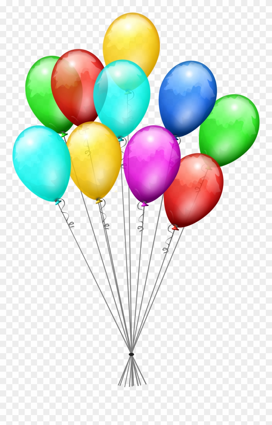 Birthday Baloons Png - Birthday Balloon Clipart Transparent Background