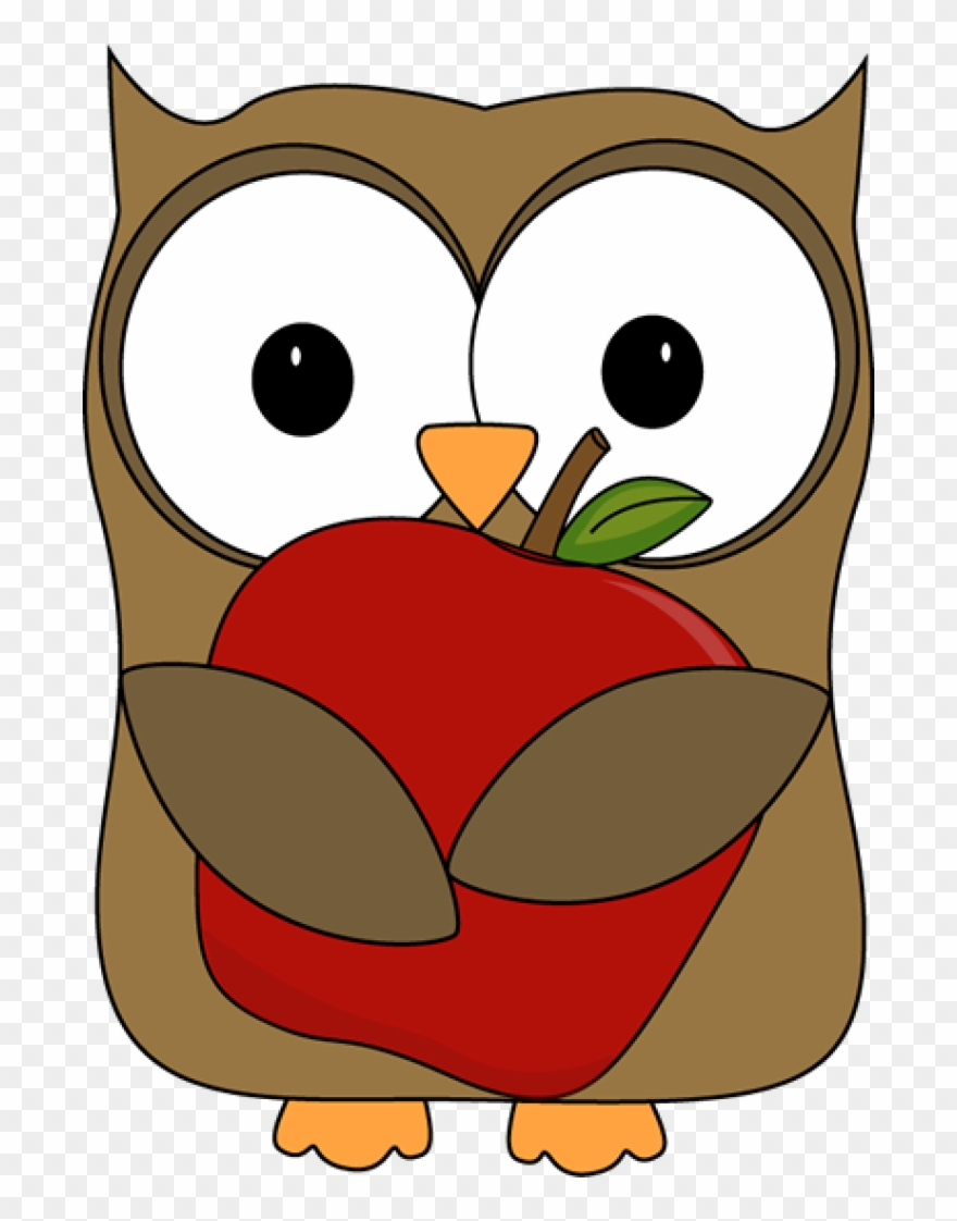 Owl Apple Clipart - Png Download
