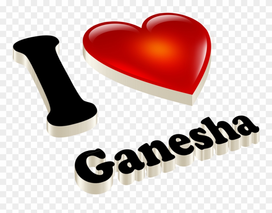 I Love Ganesha Png - Lalita Name Clipart