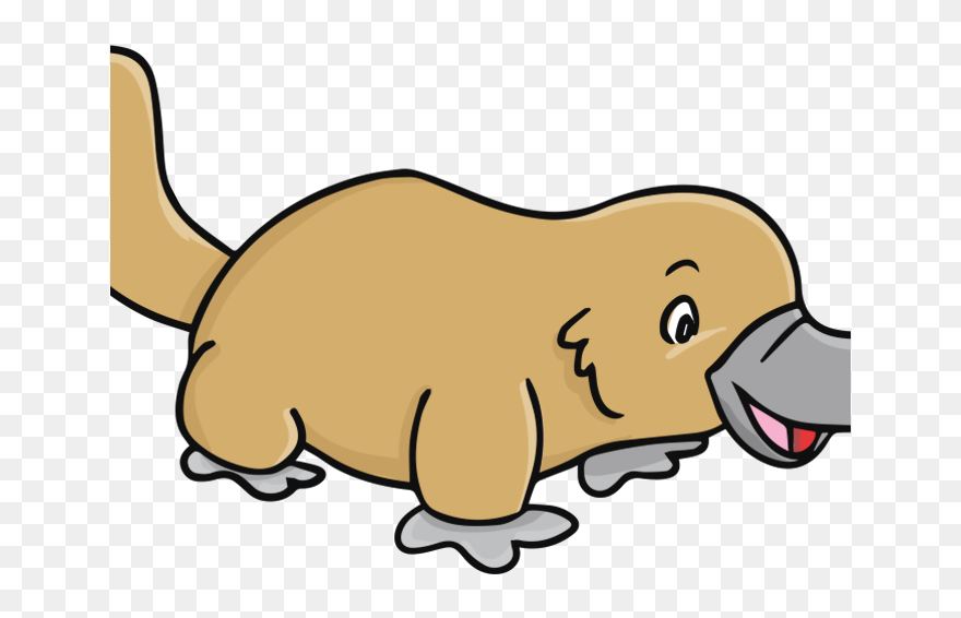 874 Platypus Cliparts - Cute Australian Animals Clipart - Png Download