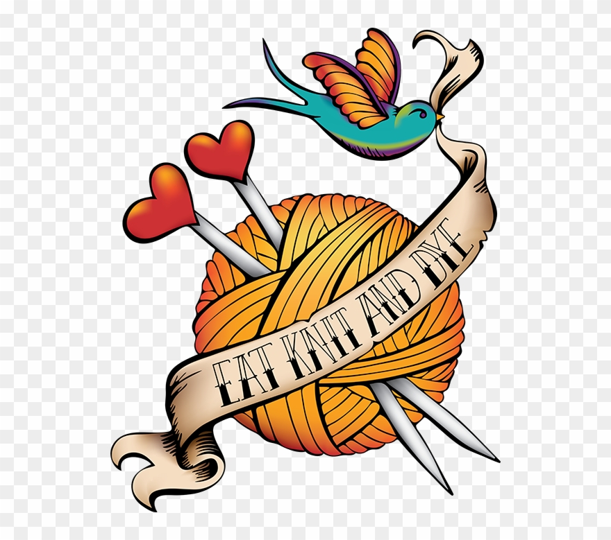 Eat, Knit And Dye Clipart