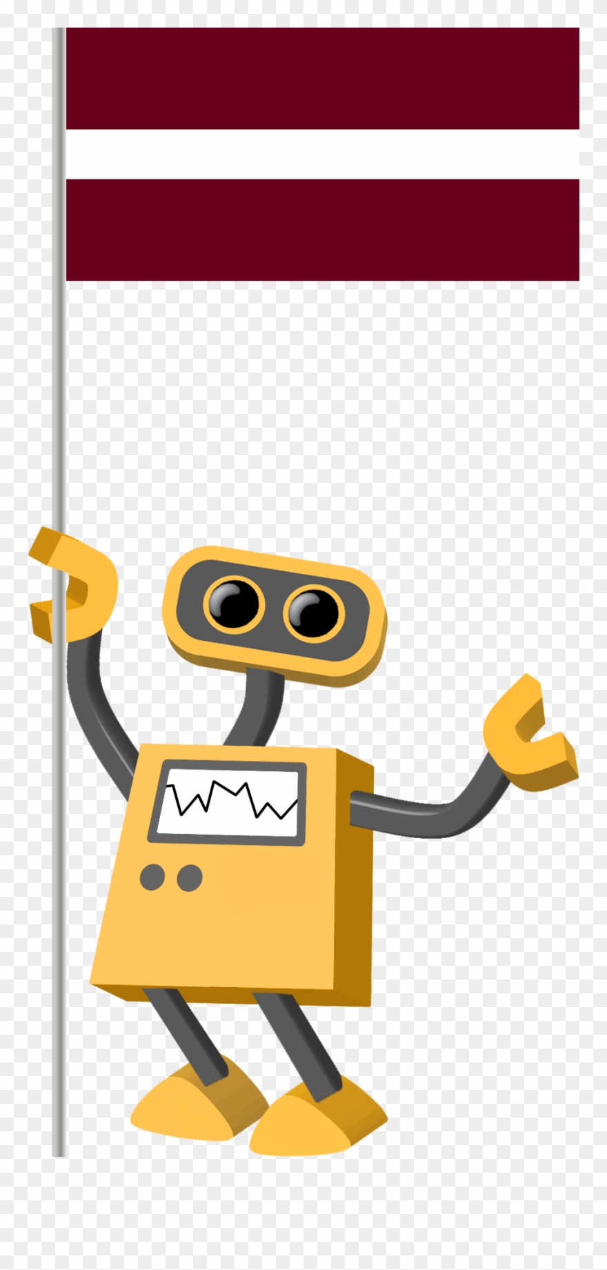 Flag Bot, Latvia - Transparent Background Canada Flag Clipart - Png Download