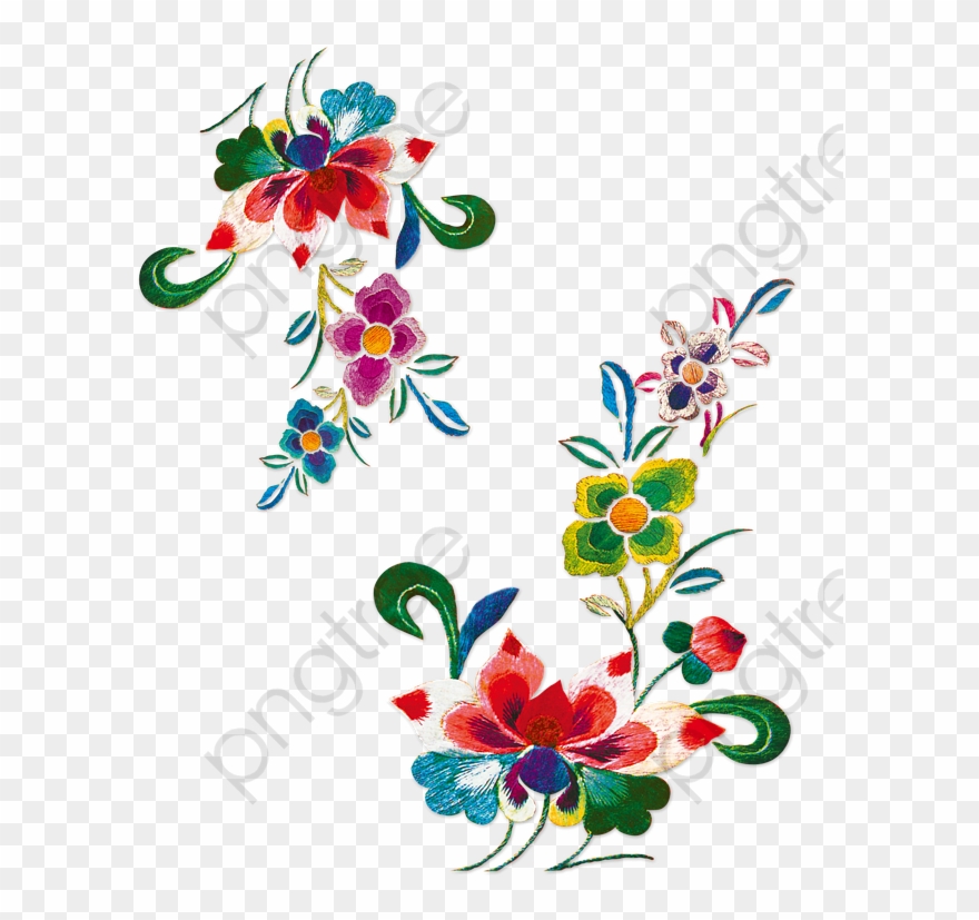 Bordados Artesanales Chinos - Chinese Embroidery Clipart - Png Download