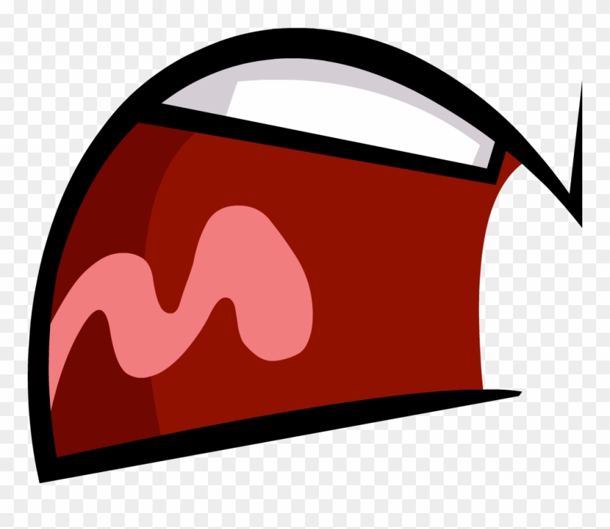 Big Mouth Smile Cartoon Download - Bfdi Mouth Frown Clipart