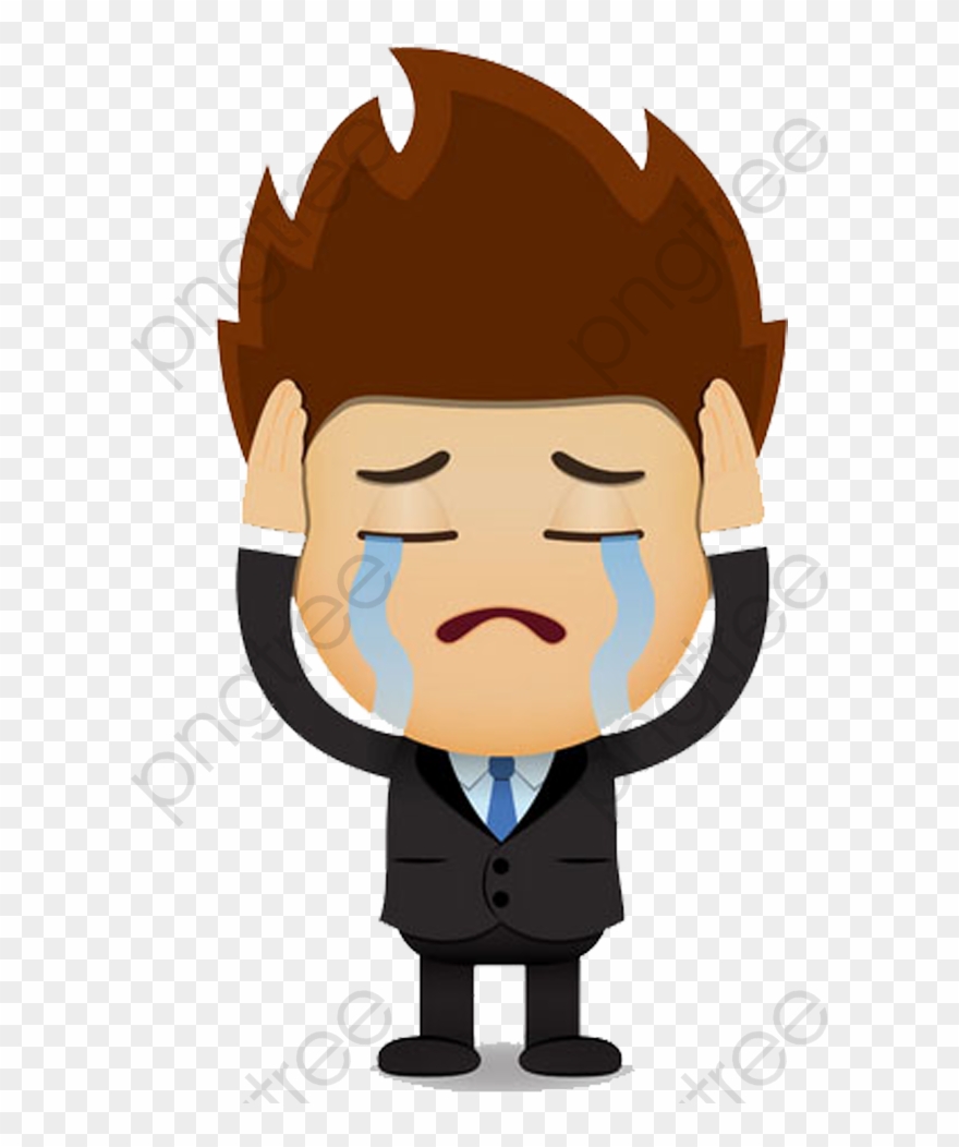 Man Clipart Sad - Sad Man Cartoon Png Transparent Png
