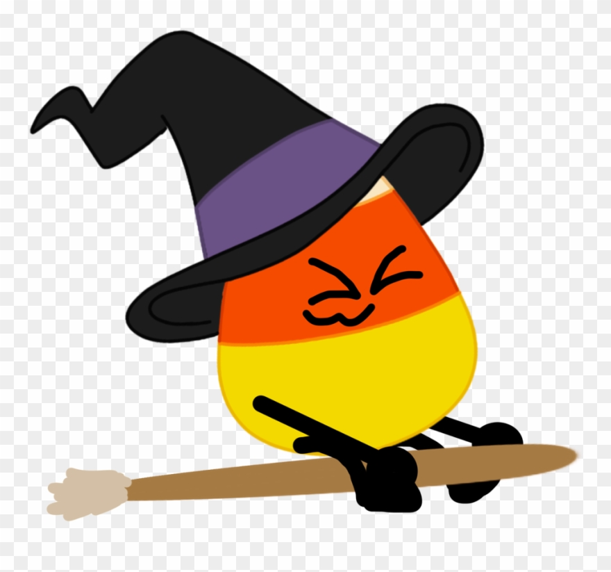 Candy Corn Clipart Witch - Cartoon - Png Download
