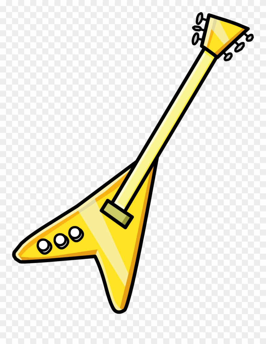 Club Penguin Guitar Clipart