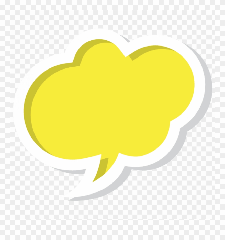 Download Bubble Speech Cloud Yellow Clipart Png Photo - Clipart Callout Transparent Png