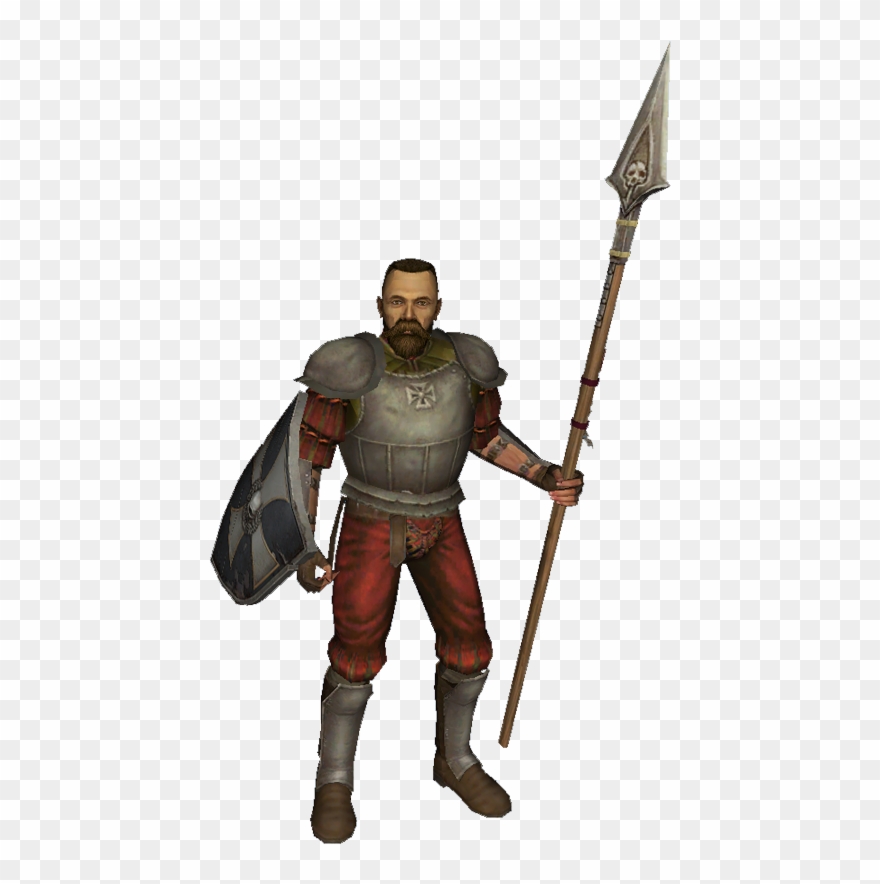 Spear Man Transparent Png - Empire State Troops Warhammer Art Clipart