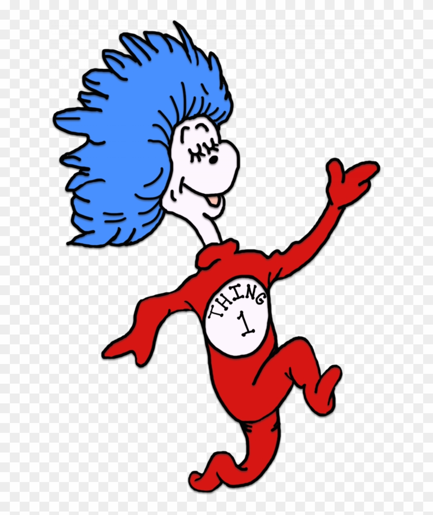 Medium Size Of Coloring Design - Dr Seuss Thing 1 Clipart