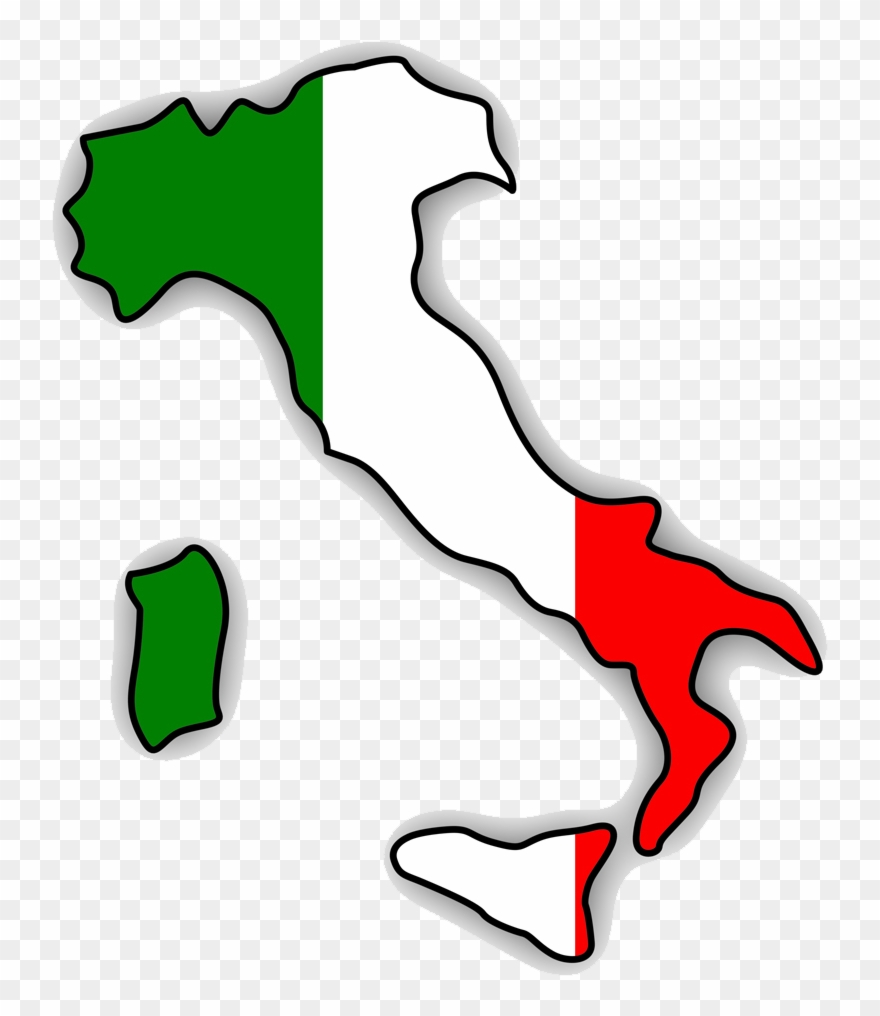 Geography Of Italy Flag Of Italy Italian Cuisine Map - Flag Italy Map Png Clipart
