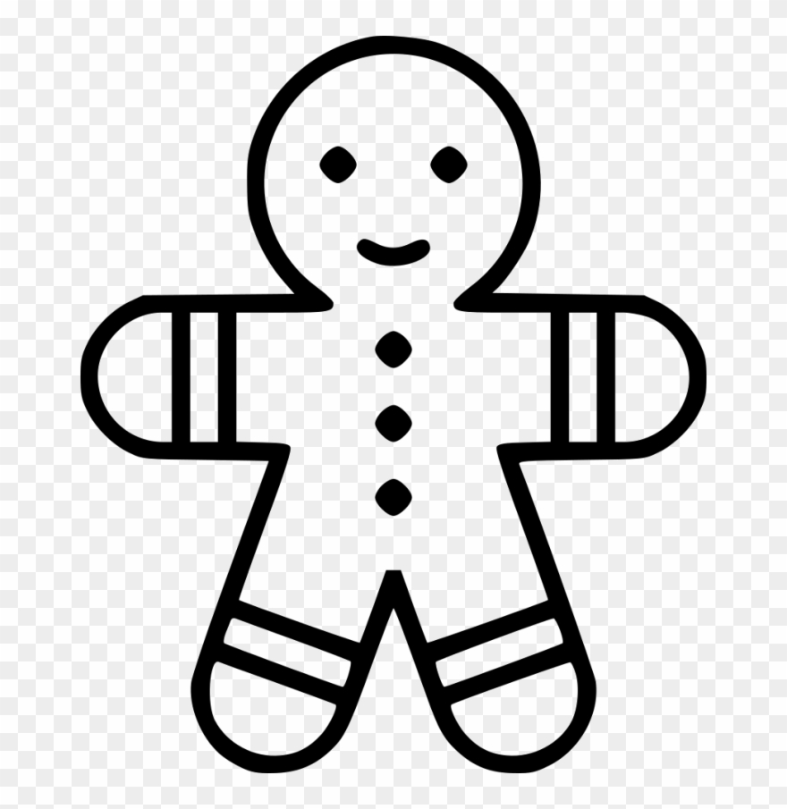 Gingerbread Man Transparent Png Images - Gingerbread Man Svg Free Clipart