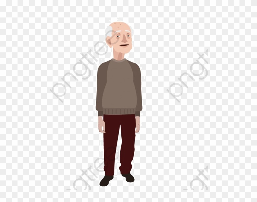 Hand Painted Grandfather - Old People Icon Clipart