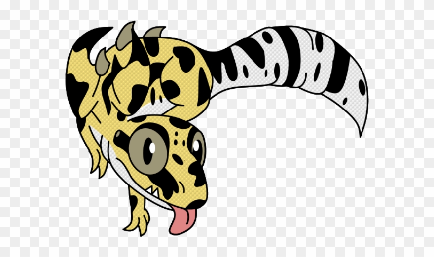 Leopard Gecko Clipart Line Art - Png Download