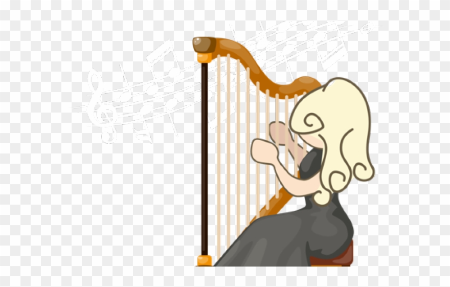 Harp Clipart Arpa - Cartoon - Png Download