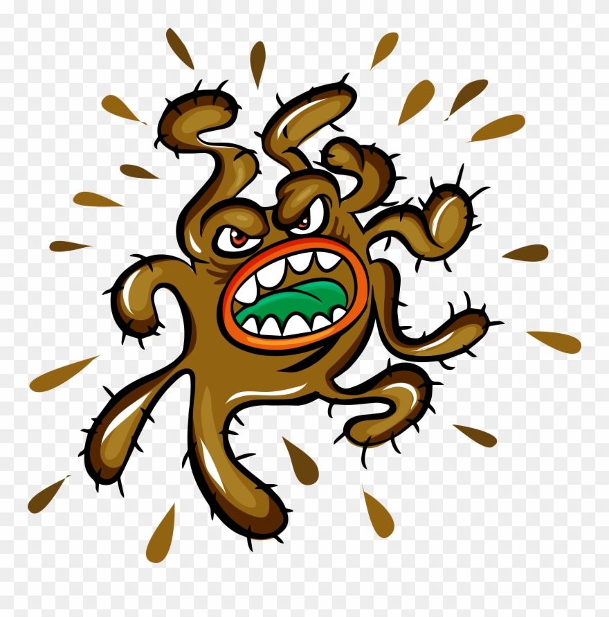 Virus, Viral Vector, Bacteria, Flower, Leaf Png Image - Bacteria Cartoon Free Clipart