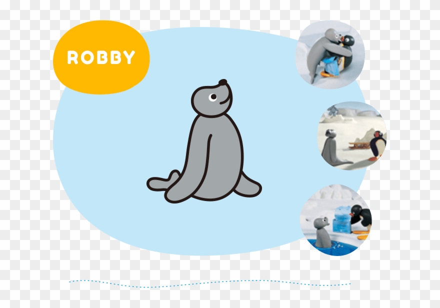 Robby Is An Energetic And Enthusiastic Seal, And He - Cartoon Clipart