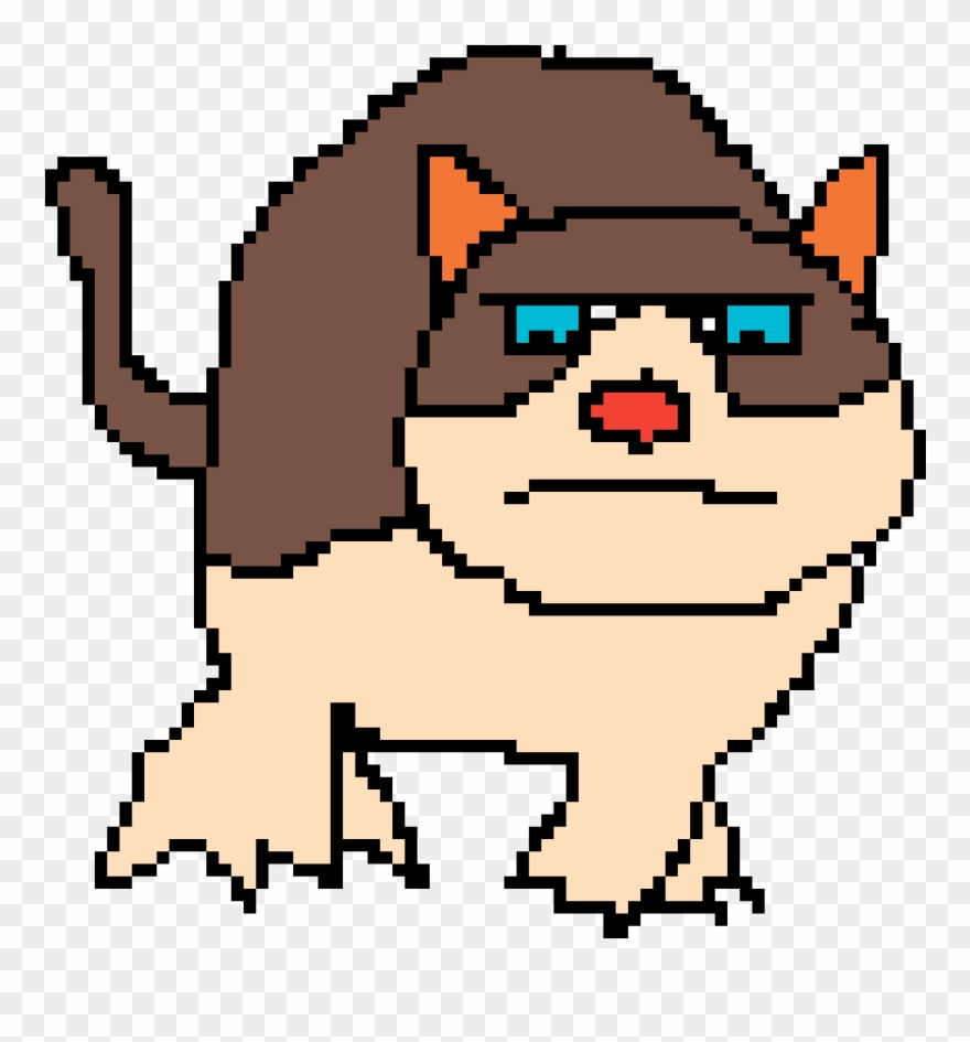 Grumpy Cat - Cartoon Clipart