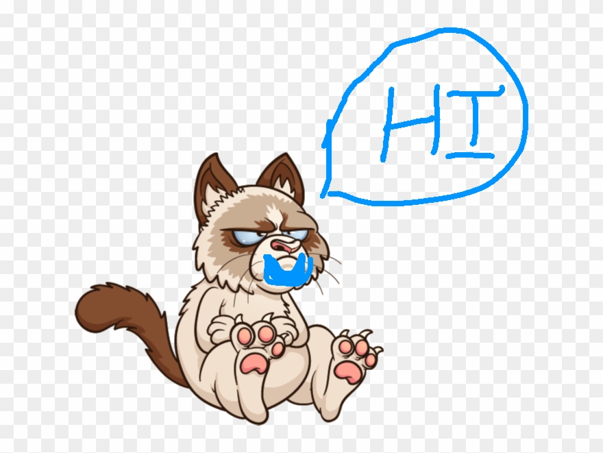 Grumpy Cat - Grumpy Cat - Cartoon Clipart