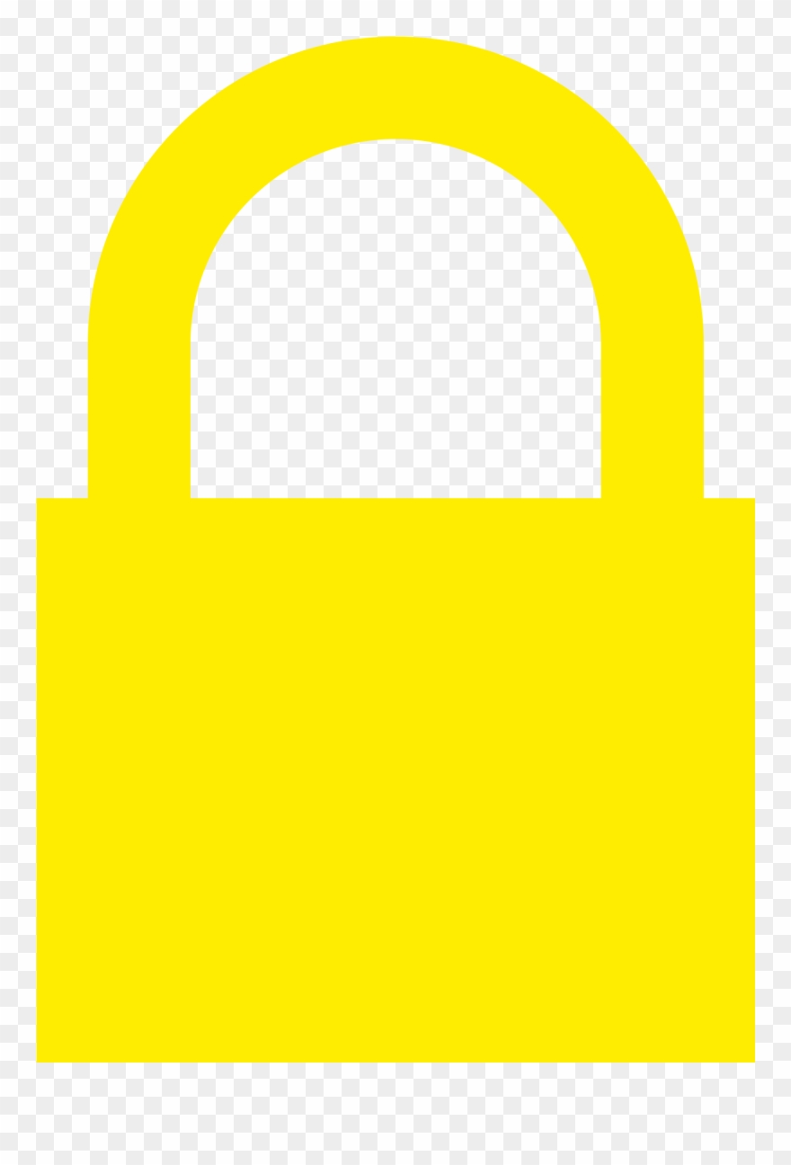 File Yellow Padlock - Down Steal This Album Clipart