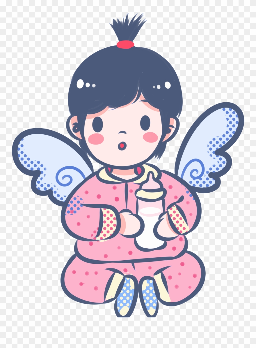 Fresh Hand Drawn Pop Style Girl Png And Psd - Girl Clipart