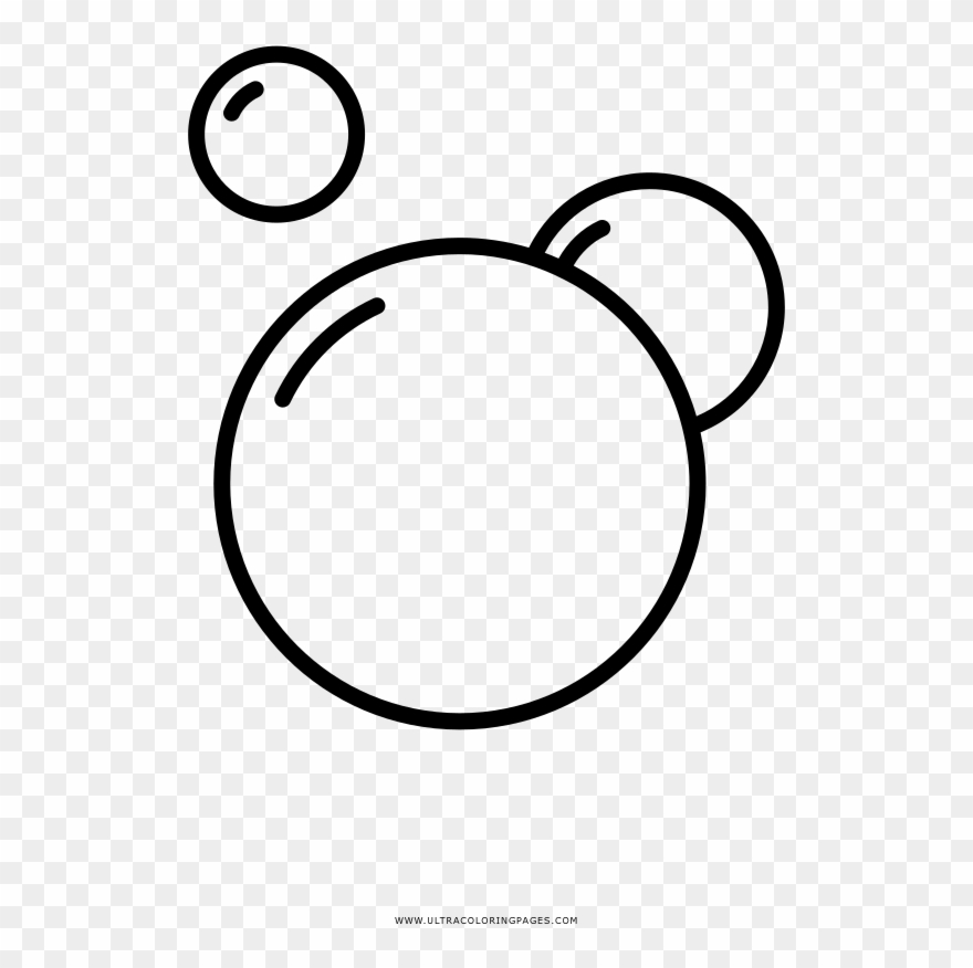 Bubble Bath Coloring Page - Bubbles Clipart Svg - Png Download