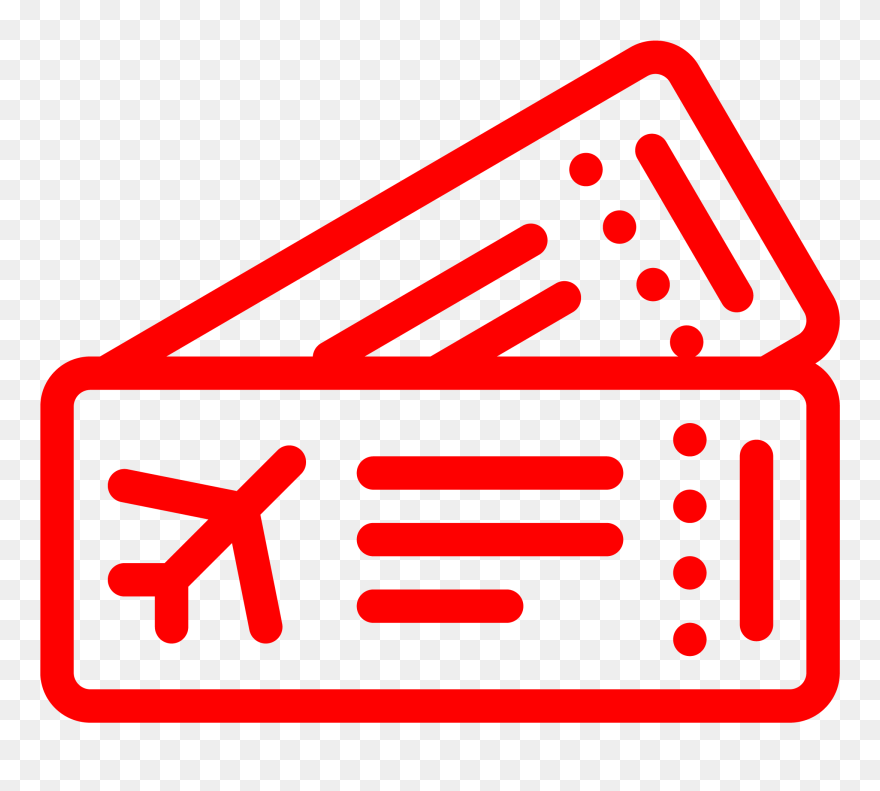 Plane Ticket Png - Иконка Билеты На Самолет Clipart