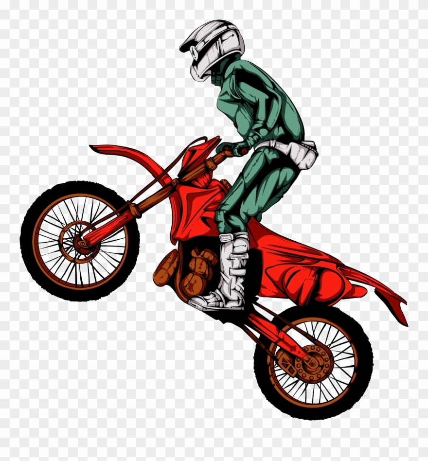 Motocross Clipart Race Car - Motocross Clipart Png Transparent Png