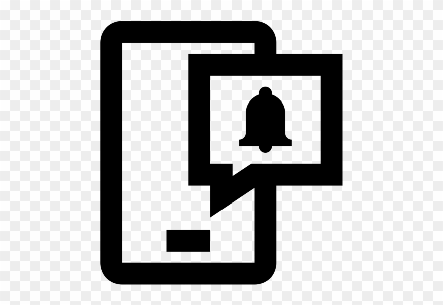 Email Clipart Notification - Push Notification Icon Png Transparent Png