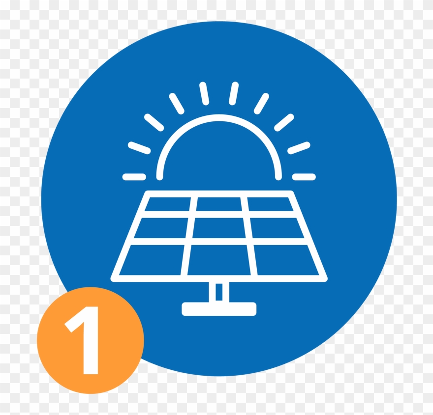 Premier Solar Nw Icon Net Metering - Solar Panel In Circle Icon Clipart