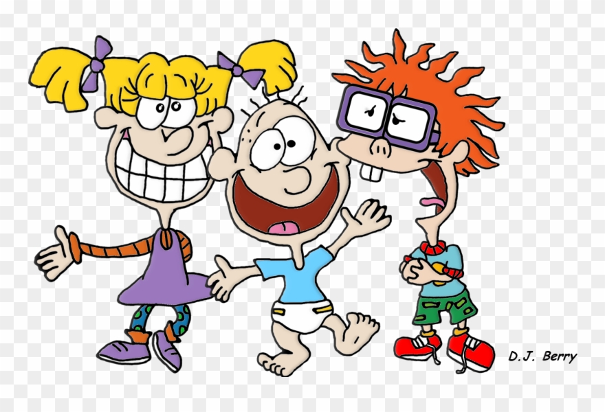Angelica, Tommy, And Chuckie - Nickelodeon Characters Chuckie Clipart
