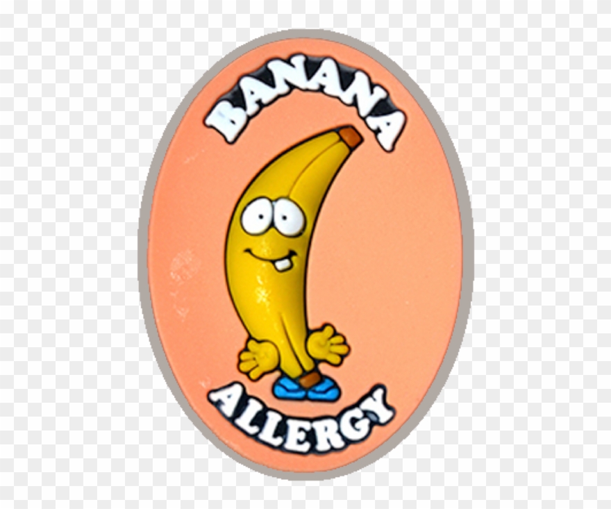 Banana Allergy Charm - Alergico A La Banana Clipart