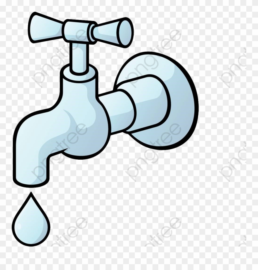 Blue Hand Painted - Tap Images Clip Art - Png Download