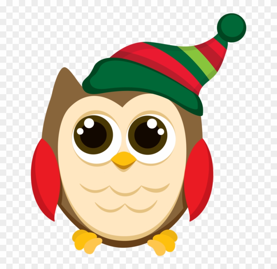 Owl Clip Art Png - Christmas Owl Clipart Transparent Png