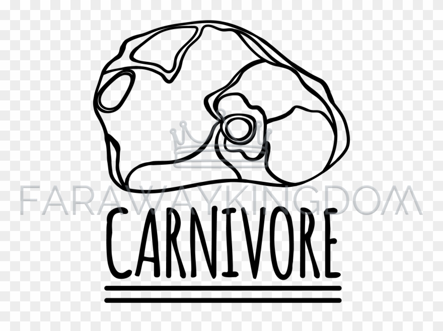 Carnivore Logo Healthy Nutrition Diet Vector Illustration - Food Clipart