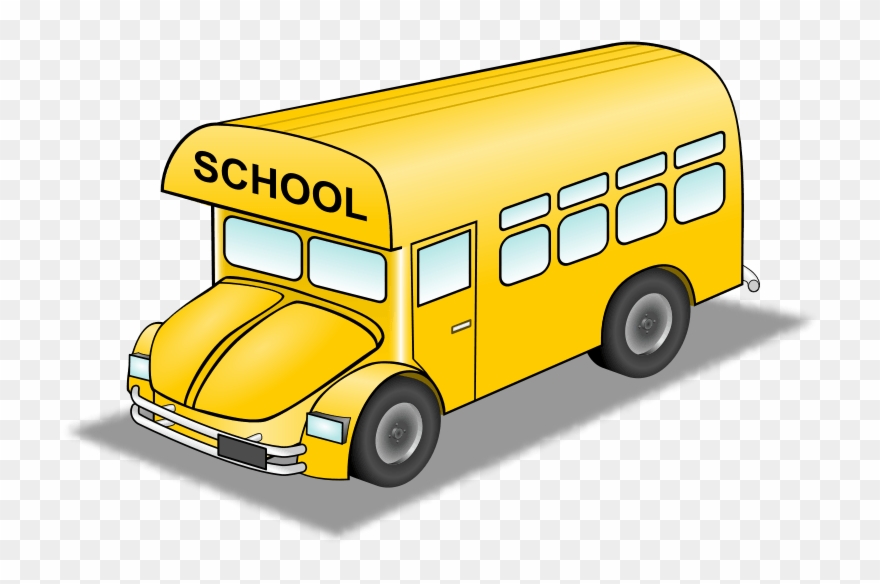 Old Bus Clipart - School Bus Cancelled - Png Download