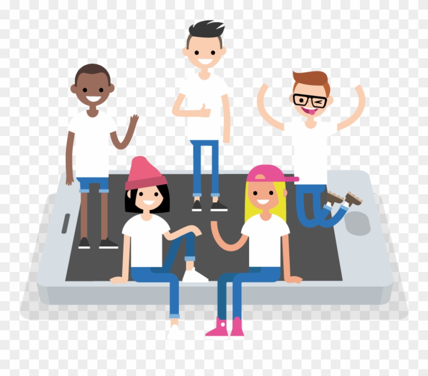 How Chat, Texting And Messaging Can Keep Us Connected - People With Smartphone Png Clipart