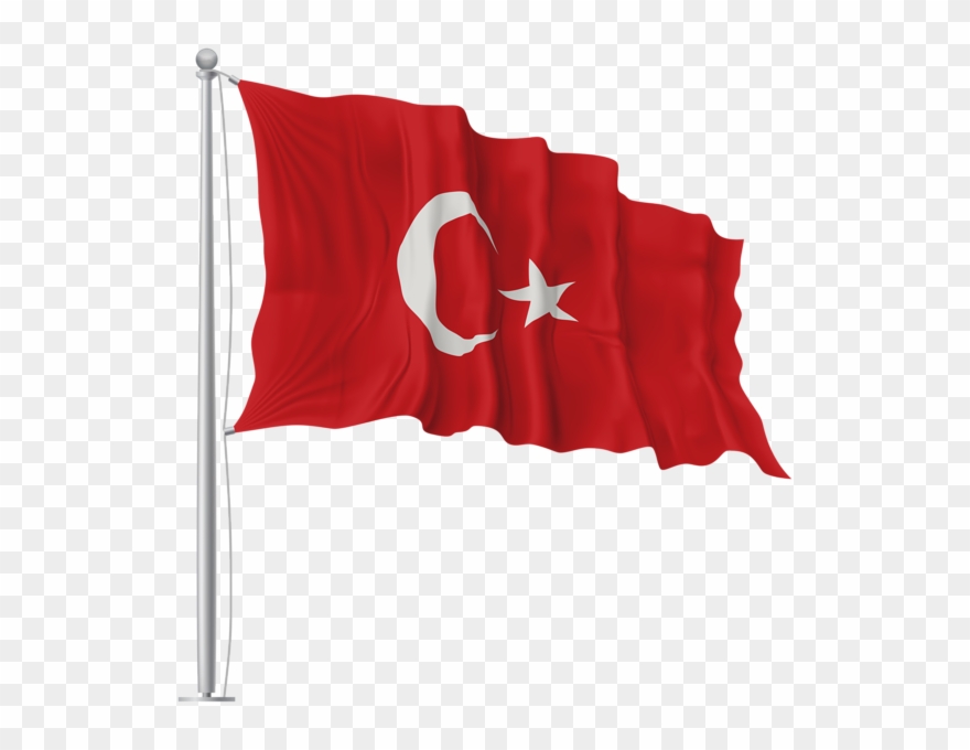 Turkey Waving Flag Png Image - Italy Flag Waving Png Clipart